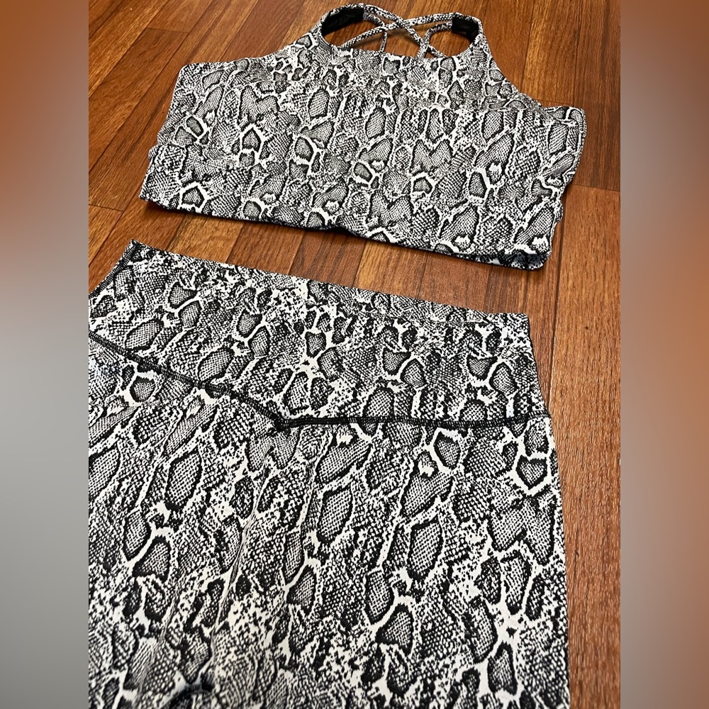 BuffBunny Snake Print crop top/ sports bra